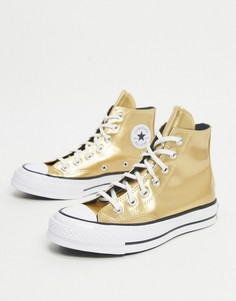 Высокие золотистые кроссовки Converse Chuck 70-Желтый