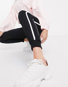 Черные джоггеры с полосой по бокам New Look-Черный