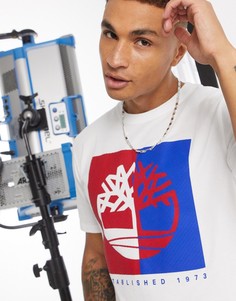 Белая футболка Timberland-Белый