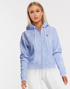 Худи синего цвета с принтом тай-дай Polo Ralph Lauren-Синий