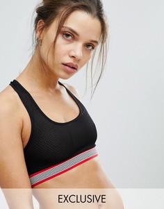 Спортивный бюстгальтер с контрастной отделкой Monki-Мульти