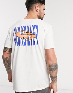 Белая футболка Quiksilver-Белый