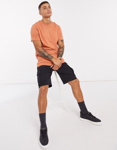 Длинная оранжевая футболка с разрезами по бокам ASOS DESIGN-Оранжевый