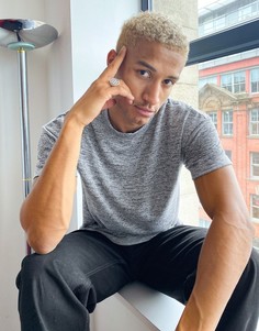 Серая свободная футболка Jack & Jones Core-Серый