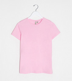 Розовая футболка из органического хлопка с круглым вырезом ASOS DESIGN Maternity-Розовый
