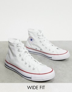 Белые высокие кеды для широкой стопы Converse Chuck Taylor All Star-Белый