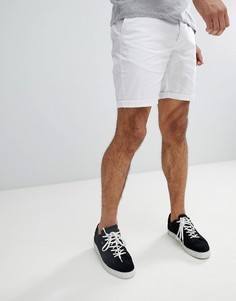 Белые узкие шорты чиносы ASOS DESIGN-Белый