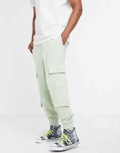 Зеленые oversized-джоггеры карго ASOS DESIGN-Зеленый