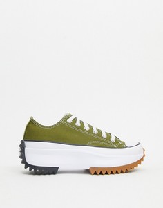 Зеленые кроссовки Converse Run Star Hike Ox-Зеленый