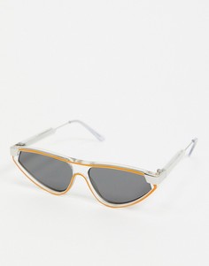 Прозрачно-оранжевые солнцезащитные очки "кошачий глаз" Spitfire-Мульти