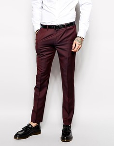 Темно-красные брюки River Island-Красный