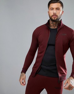 Бордовая спортивная куртка Muscle Monkey-Красный