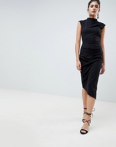 Платье-футляр миди ASOS DESIGN-Черный