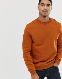 Темно-оранжевый свитшот ASOS DESIGN