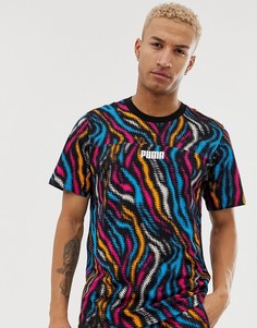 Футболка со звериным принтом Puma Wild Pack-Мульти