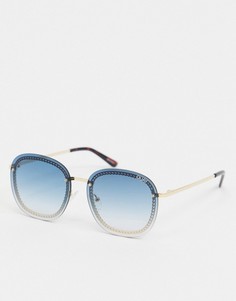 Круглые солнцезащитные очки Quay Australia-Синий