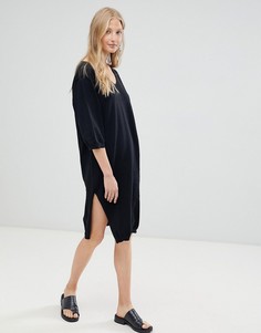 Платье-свитер с добавлением шерсти d.Ra-Черный