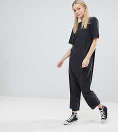 Минималистский комбинезон с заниженной проймой ASOS TALL-Черный