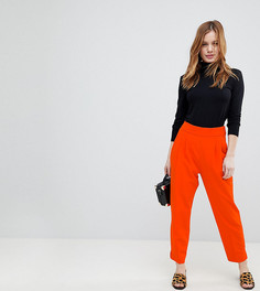 Суженные книзу брюки с завышенной талией ASOS PETITE-Оранжевый
