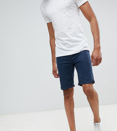 Шорты чиносы с отворотами D-Struct TALL-Темно-синий