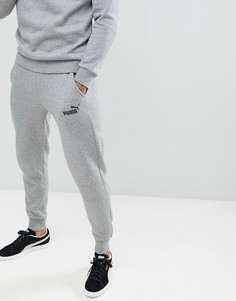 Серые джоггеры скинни Puma 85175303-Серый