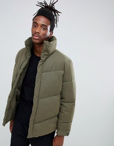 Дутая куртка цвета хаки ASOS DESIGN-Зеленый