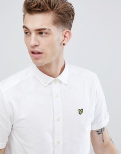 Оксфордская рубашка с короткими рукавами Lyle & Scott-Белый