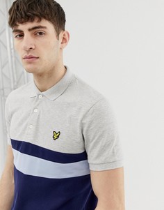 Футболка-поло с полосками Lyle & Scott-Серый