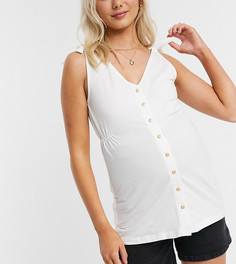 Топ для кормления с бретелями на завязках и пуговицами Mamalicious-Белый Mama.Licious