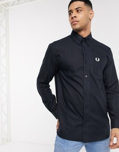 Темно-синяя оксфордская рубашка Fred Perry-Темно-синий