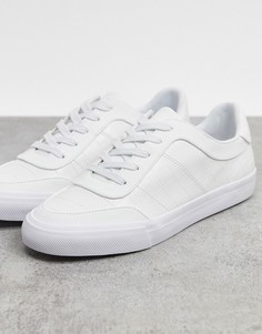 Белые кроссовки на шнуровке ASOS DESIGN-Белый