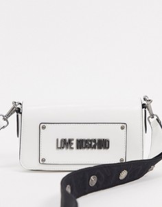 Черная сумка через плечо с логотипом Love Moschino-Черный