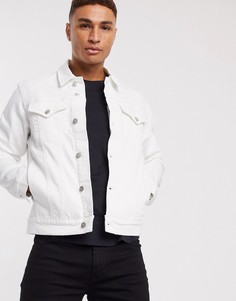 Зауженная джинсовая куртка Calvin Klein Jeans-Белый