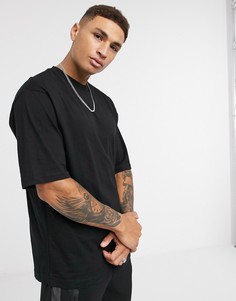 Черная oversized-футболка River Island-Черный