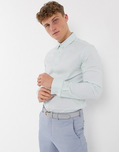 Облегающая оксфордская рубашка мятного цвета ASOS DESIGN-Зеленый