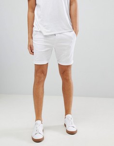 Белые шорты чиносы зауженного кроя ASOS DESIGN-Белый