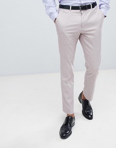 Розовые фактурные брюки Burton Menswear-Розовый