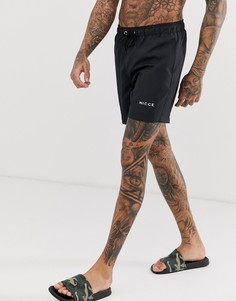 Черные шорты с логотипом Nicce-Черный