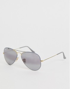 Солнцезащитные очки-авиаторы Ray-Ban 0RB3025-Серый