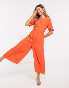 Красный комбинезон на пуговицах ASOS DESIGN-Мульти