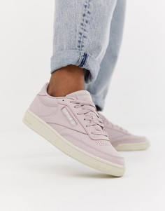 Розовые кроссовки Reebok Club C-Розовый