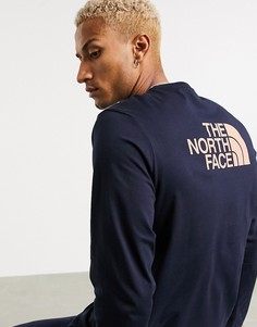 Темно-синий лонгслив The North Face