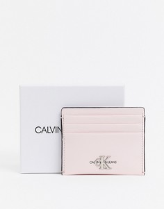 Розовый кошелек для карт Calvin Klein Jeans
