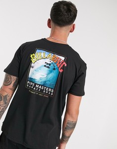 Черная футболка Billabong-Черный