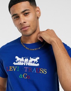 Футболка с логотипом в стиле 90-х Levis-Синий Levis®