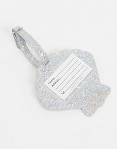 Багажная бирка в форме ракушки Skinnydip-Серебряный