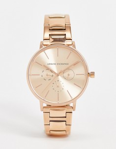 Часы цвета розового золота Armani Exchange AX5552-Золотой