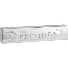 Зубная паста President White отбеливающая, 75 мл