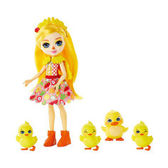 Игровой набор Enchantimals Кукла Дайна Утя и Слош, Корн, Баттер, Бэнэна Mattel