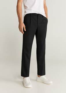 Брюки tapered fit с защипами - Breton Mango